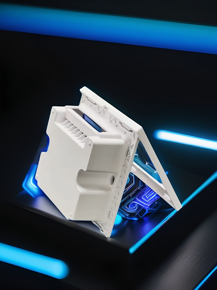 Premium DIY Smart Curtain Switch Housing Kit – PC V0 Fireproof Shell + 3.0mm Tempered Glass Panel (No PCB Included) – Customizable Enclosure for Tuya/Zigbee/Wi-Fi Module Integration – Sleek Black/White Finish