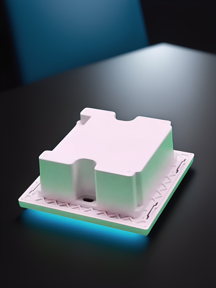 Premium DIY Smart Curtain Switch Housing Kit – PC V0 Fireproof Shell + 3.0mm Tempered Glass Panel (No PCB Included) – Customizable Enclosure for Tuya/Zigbee/Wi-Fi Module Integration – Sleek Black/White Finish