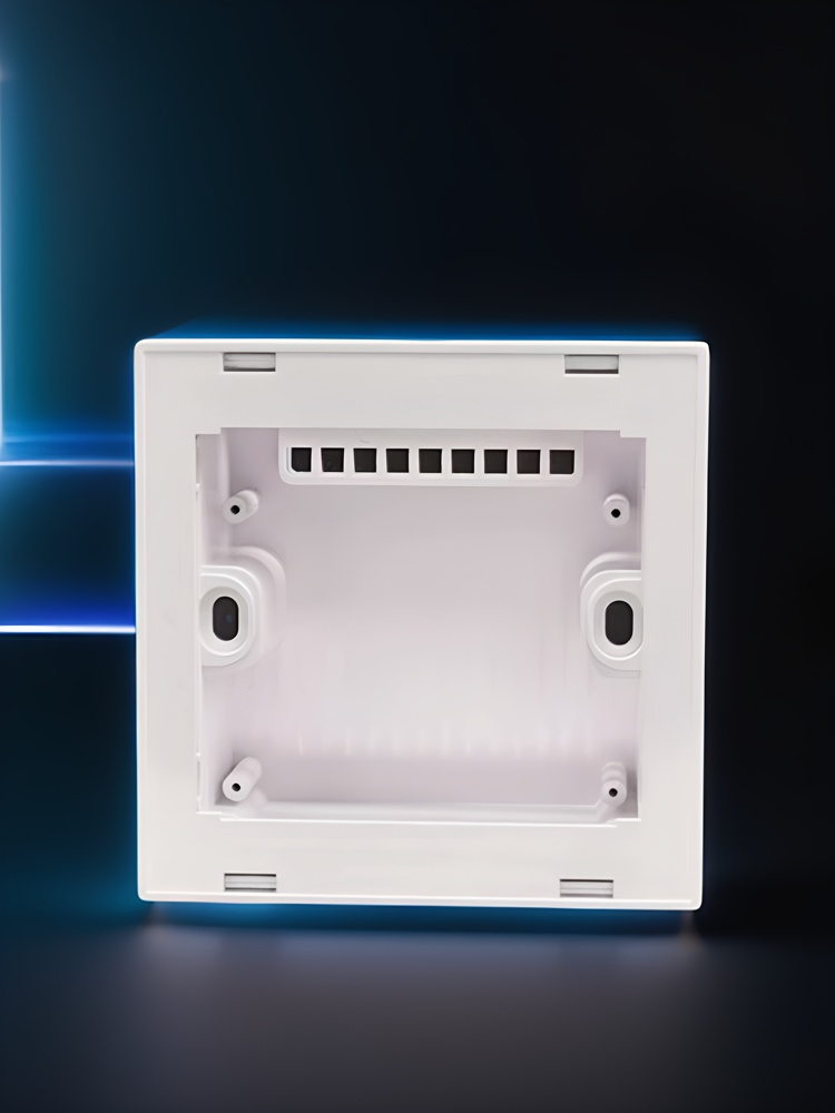 Premium DIY Smart Curtain Switch Housing Kit – PC V0 Fireproof Shell + 3.0mm Tempered Glass Panel (No PCB Included) – Customizable Enclosure for Tuya/Zigbee/Wi-Fi Module Integration – Sleek Black/White Finish