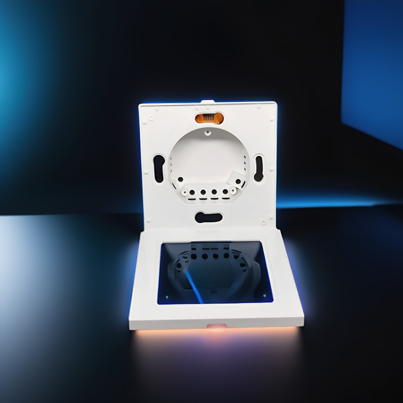 Intelligent switch Wall Switch European Regulations wall smart home switch enclosure with tempered glass panel, Factory Sales-Zhaotesi