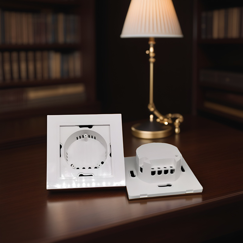 Intelligent switch Wall Switch European Regulations wall smart home switch enclosure with tempered glass panel, Factory Sales-Zhaotesi