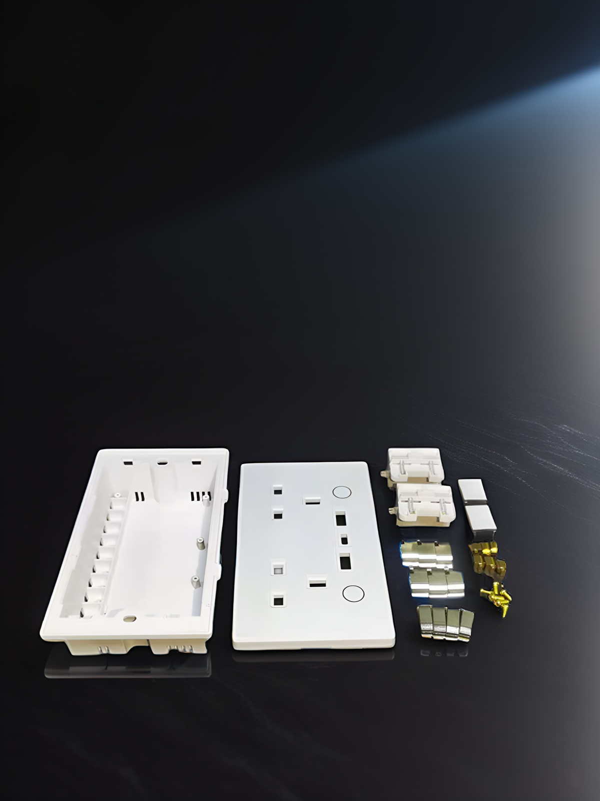 146 UK Smart WiFi Socket Housing Smart PCB Assembly Housing-Zhaotesi