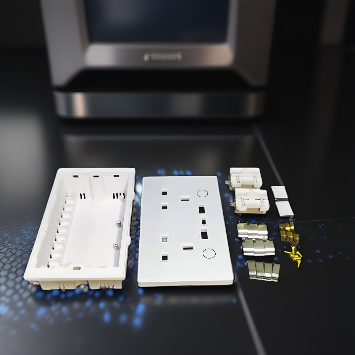 146 UK Smart WiFi Socket Housing Smart PCB Assembly Housing-Zhaotesi