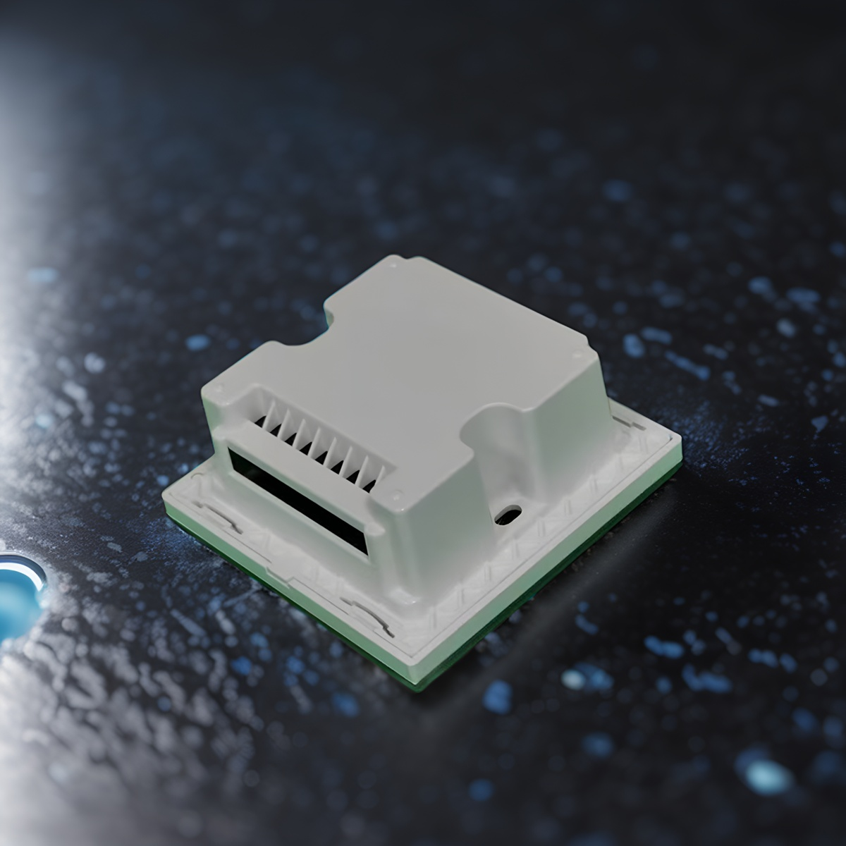 Premium DIY Smart Curtain Switch Housing Kit – PC V0 Fireproof Shell + 3.0mm Tempered Glass Panel (No PCB Included) – Customizable Enclosure for Tuya/Zigbee/Wi-Fi Module Integration – Sleek Black/White Finish