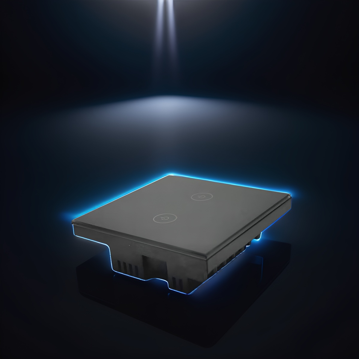 86 wall smart home switch enclosure with tempered glass panel-Zhaotesi