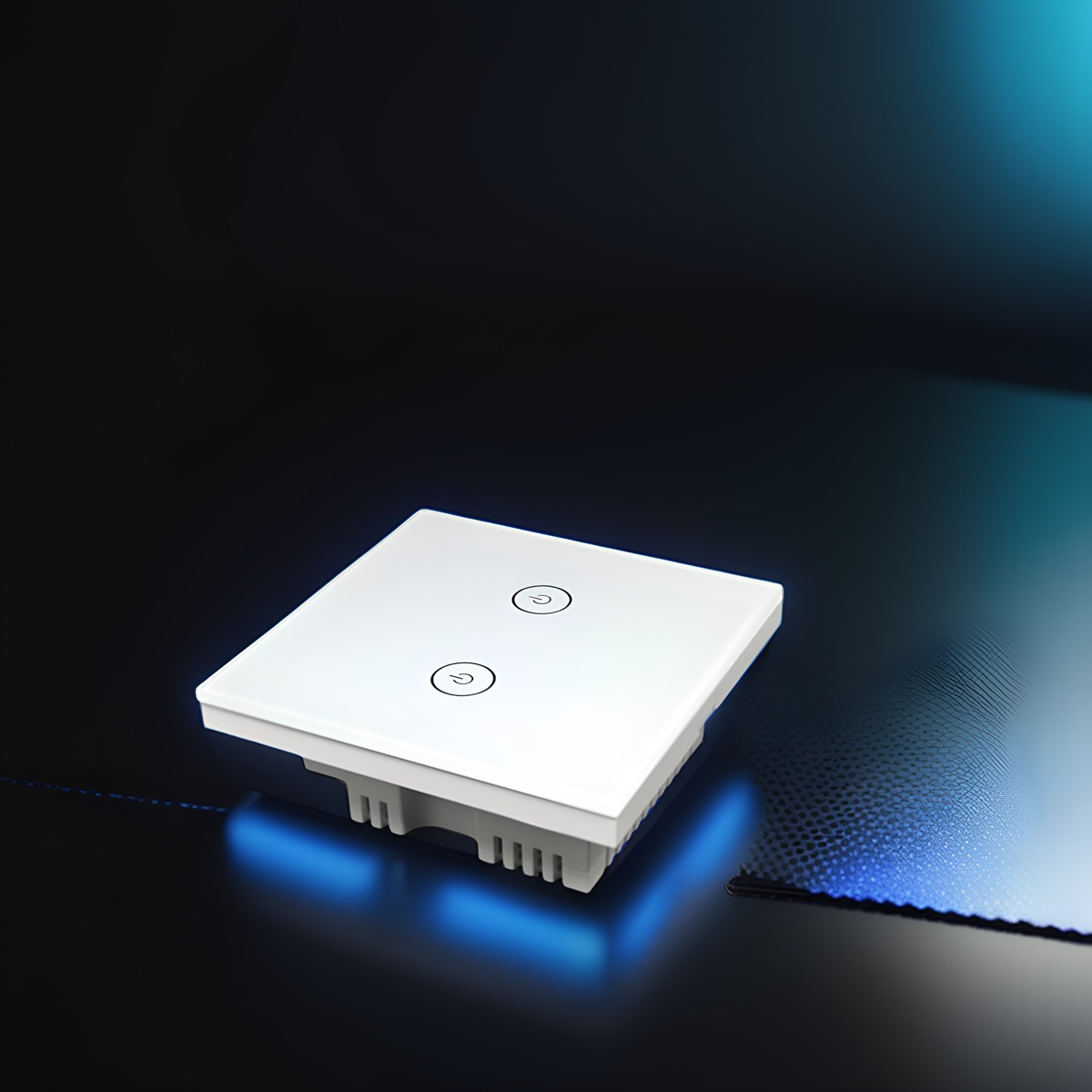 86 wall smart home switch enclosure with tempered glass panel-Zhaotesi