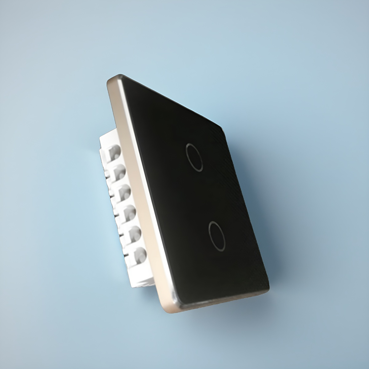 High grade aluminum frame 86 wall smart home switch enclosure with tempered glass panel-Zhaotesi