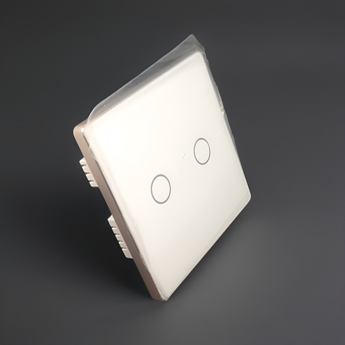 High grade aluminum frame 86 wall smart home switch enclosure with tempered glass panel-Zhaotesi