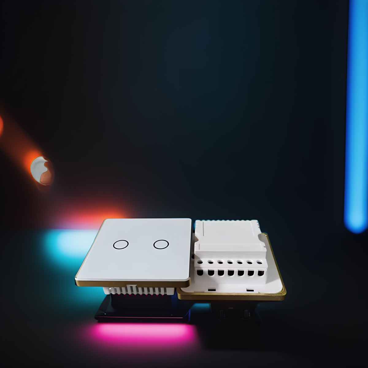 High grade 86 wall smart home switch enclosure with tempered glass panel-Zhaotesi