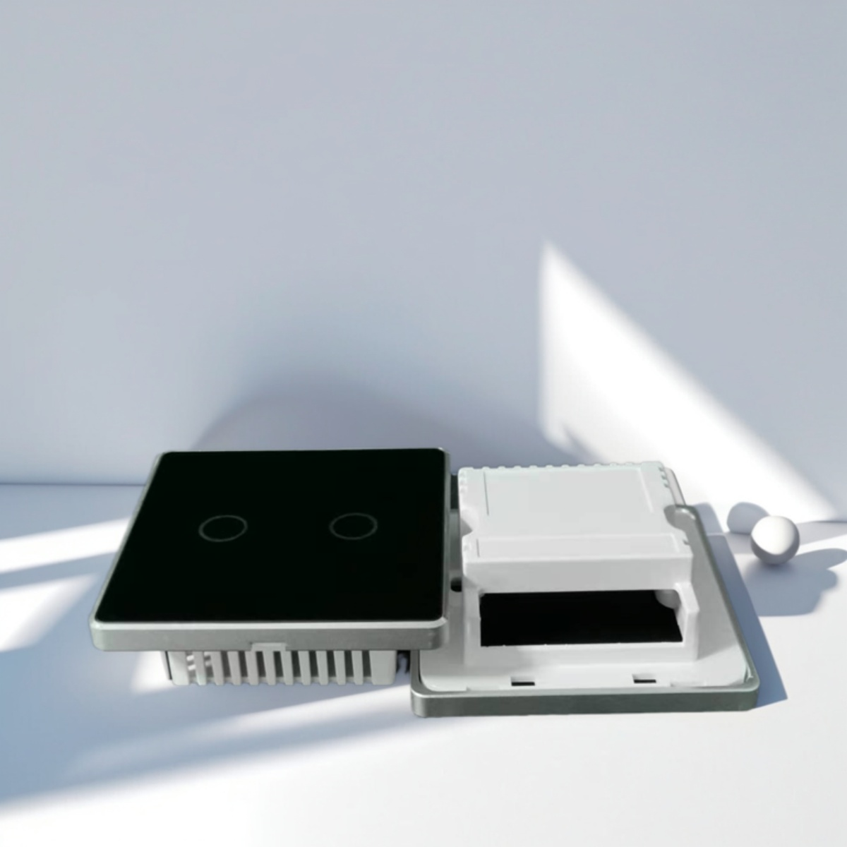 UK High Grade Aluminum Frame 86 Wall Smart Home Switch Enclosure With-Zhaotesi