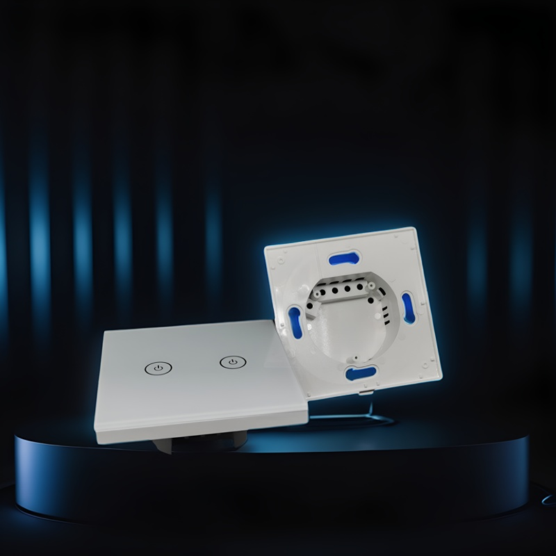 Intelligent switch Wall Switch European Regulations wall smart home switch enclosure with tempered glass panel, Factory Sales-Zhaotesi