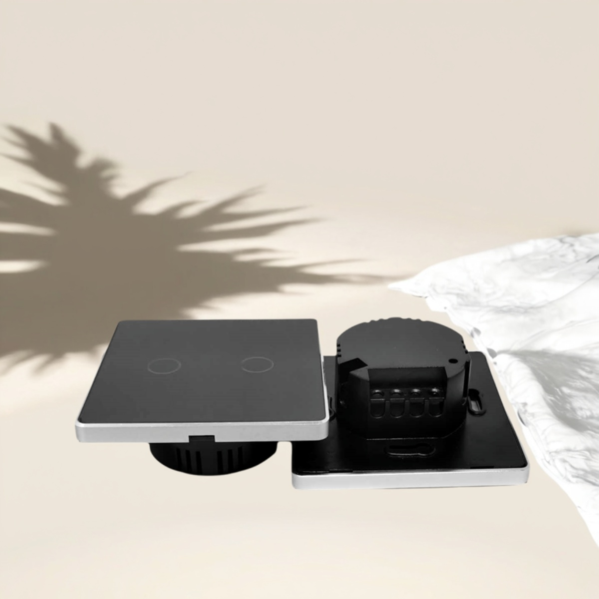 EU 86 Intelligent Wall Touch Switch Housing Aluminum Alloy Switch Housing-Zhaotesi