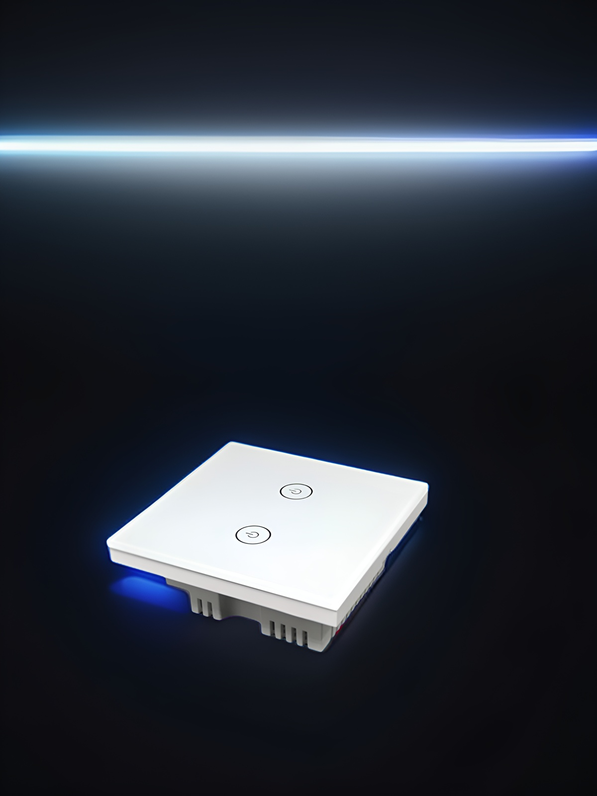 86 wall smart home switch enclosure with tempered glass panel-Zhaotesi