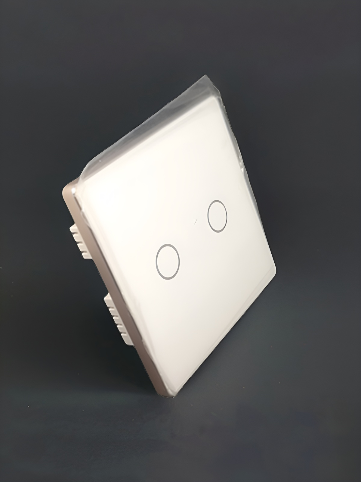 High grade aluminum frame 86 wall smart home switch enclosure with tempered glass panel-Zhaotesi