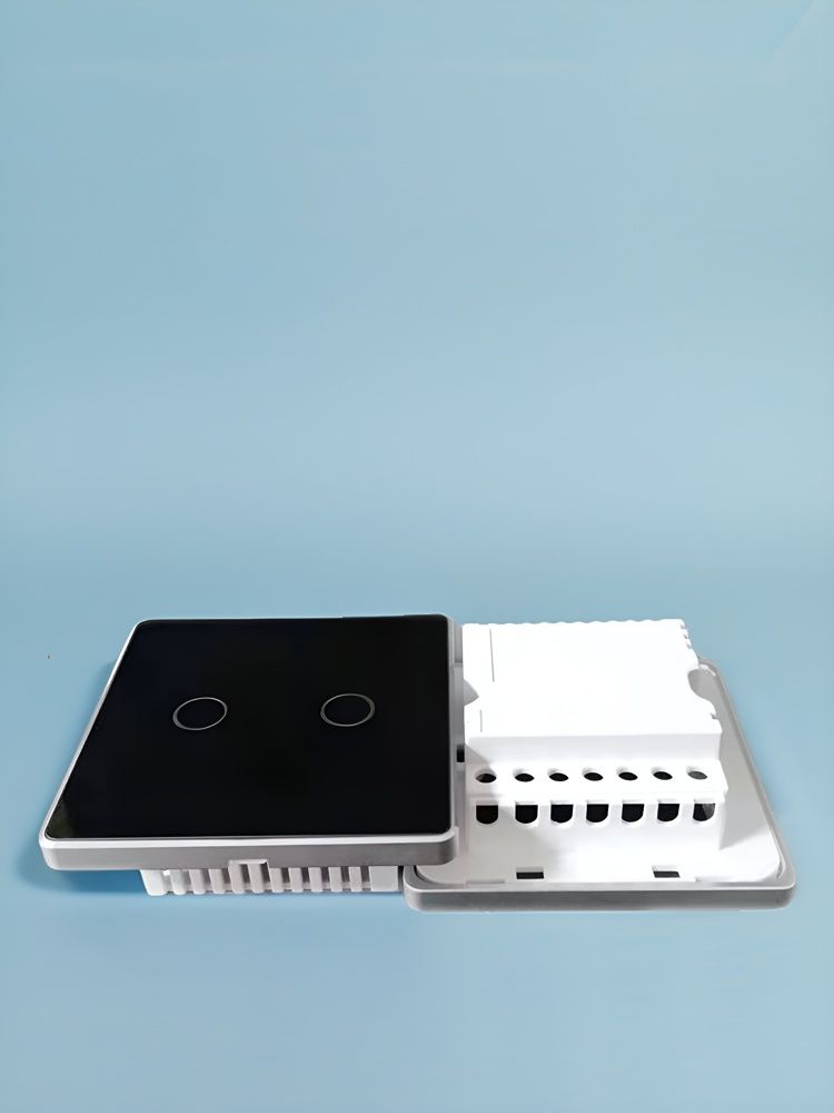 High grade 86 wall smart home switch enclosure with tempered glass panel