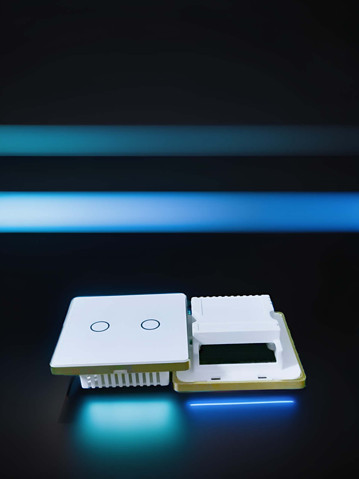 UK High Grade Aluminum Frame 86 Wall Smart Home Switch Enclosure With-Zhaotesi