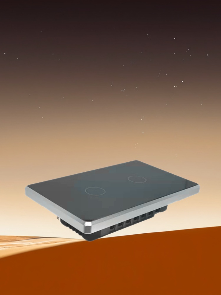 US Standard 120 Smart Home Switch Cover - Exquisite Design,silver white-Zhaotesi