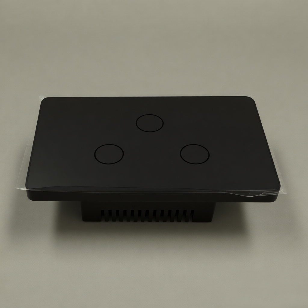 Premium WiFi Smart Touch Switch | 120x72mm Tempered Glass Panel | PC V0 Fireproof & Copper Terminals | Compatible with US, CA, JP, MX, BR & SE Asia Markets-Zhaotesi