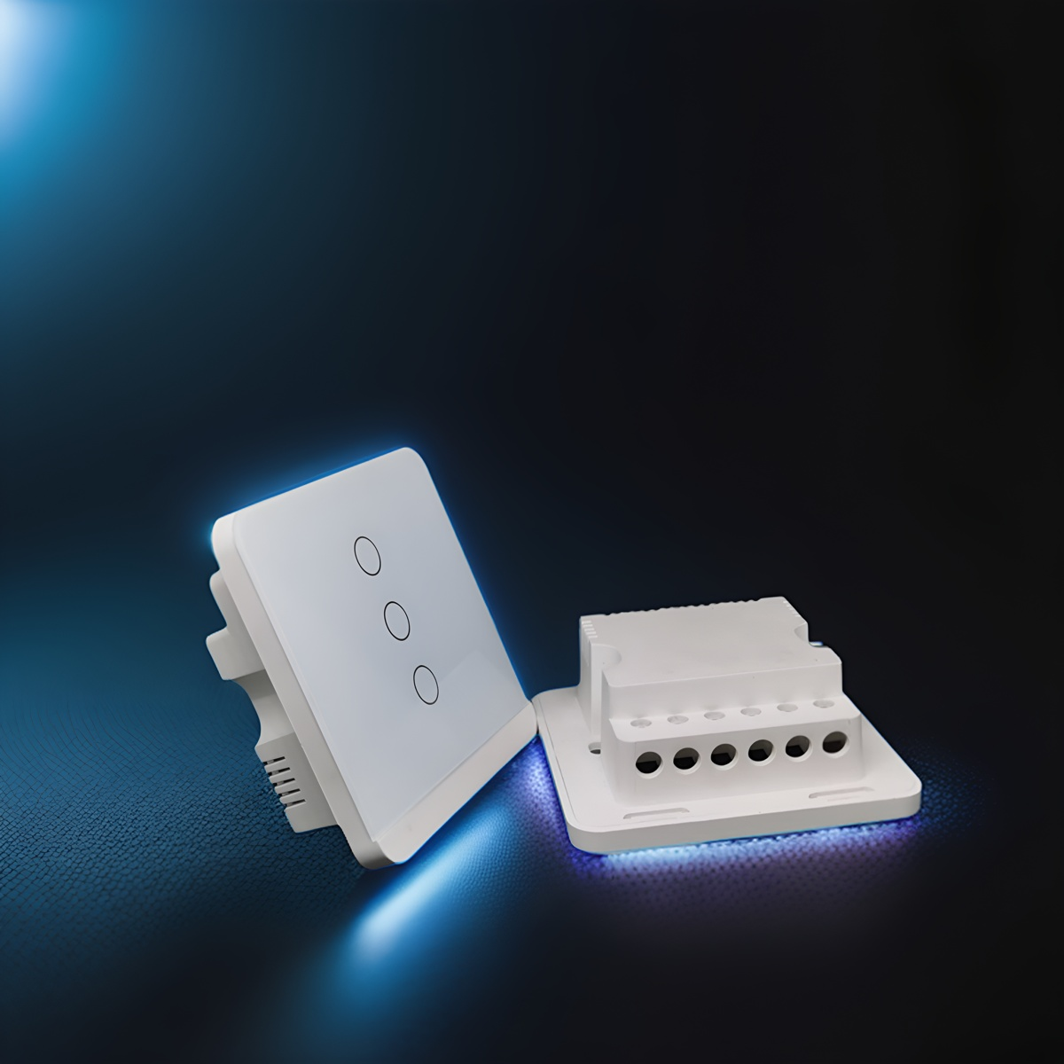 86 wall wifi smart home switch enclosure with tempered glass panel-Zhaotesi