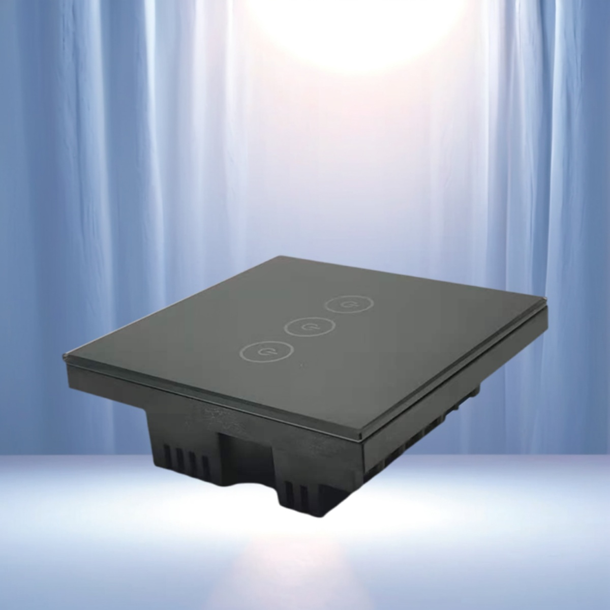 86 wall smart home switch enclosure with tempered glass panel-Zhaotesi