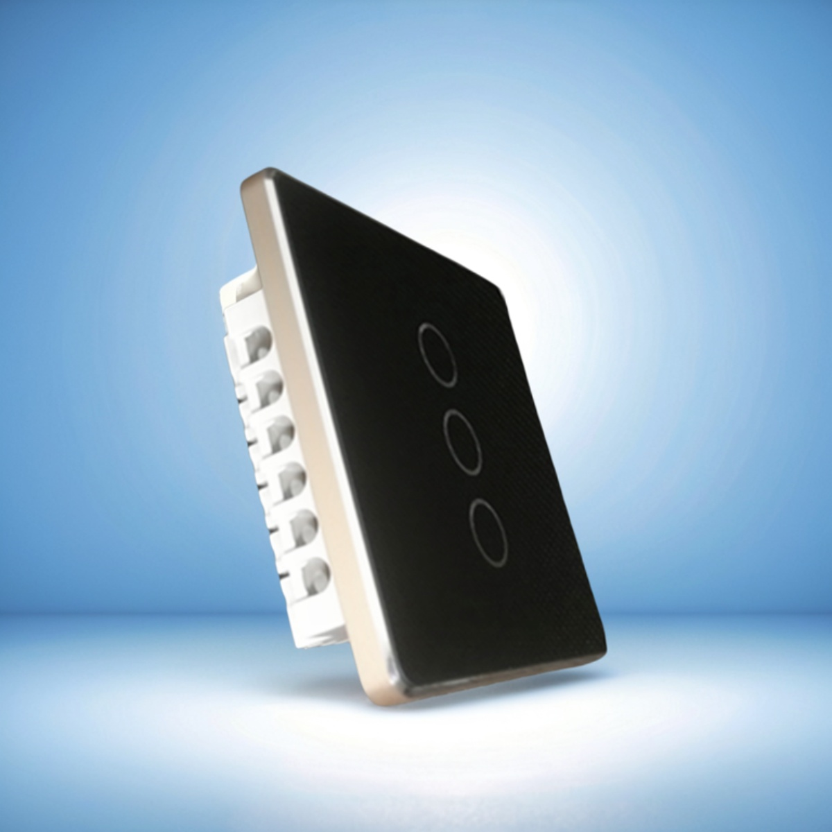 High grade aluminum frame 86 wall smart home switch enclosure with tempered glass panel-Zhaotesi