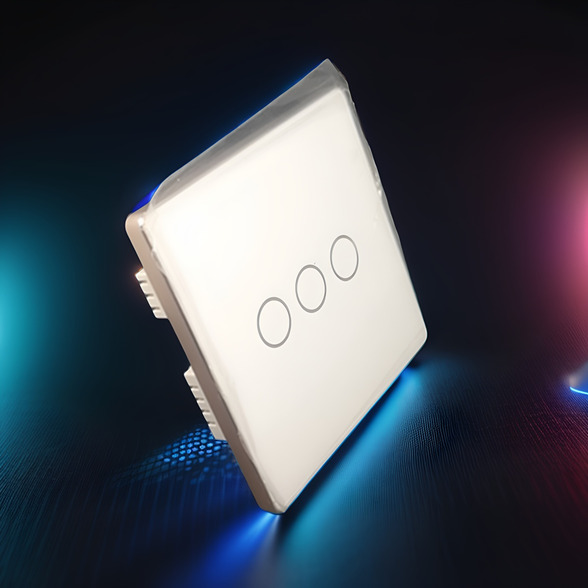 High grade aluminum frame 86 wall smart home switch enclosure with tempered glass panel-Zhaotesi