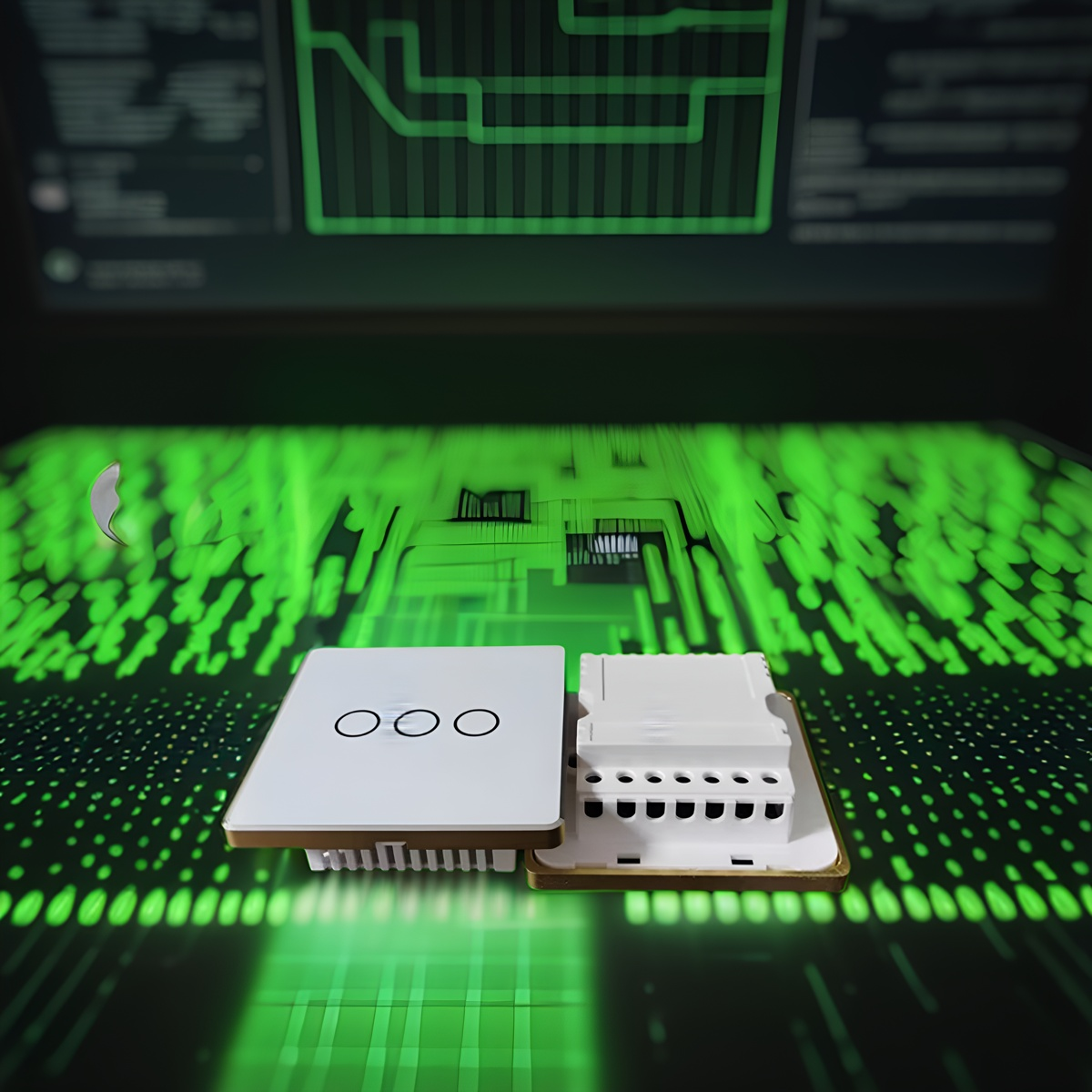 High grade 86 wall smart home switch enclosure with tempered glass panel-Zhaotesi