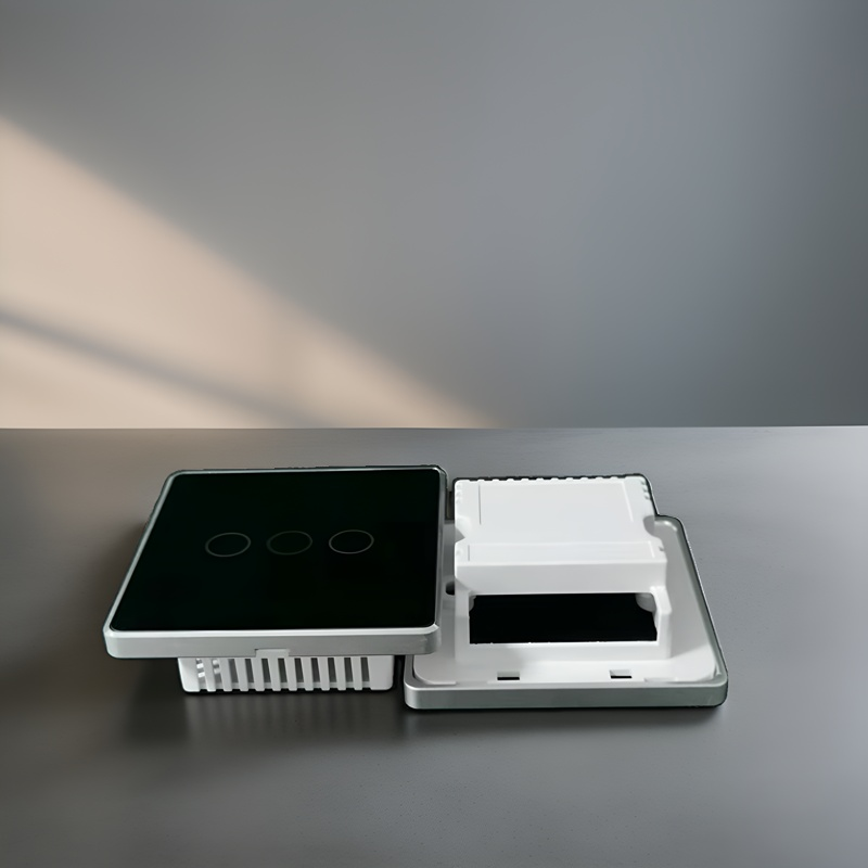 UK High Grade Aluminum Frame 86 Wall Smart Home Switch Enclosure With-Zhaotesi