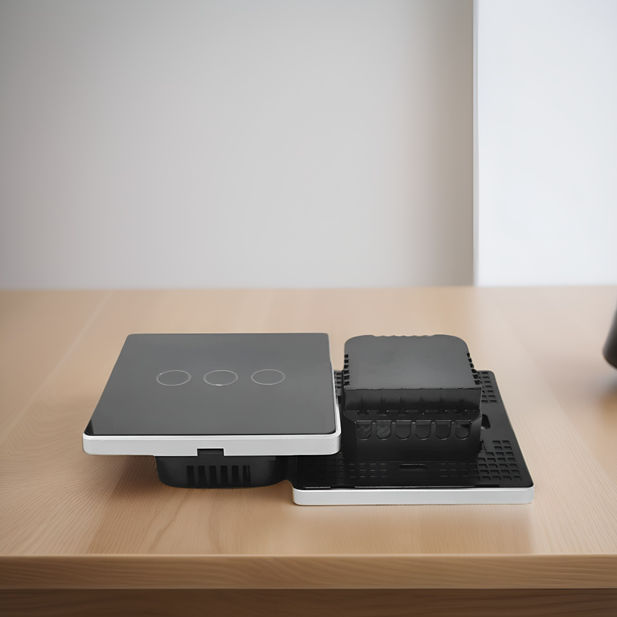 Touch switch General High grade 86 wall smart home switch enclosure with tempered glass panel, Factory Sales-Zhaotesi