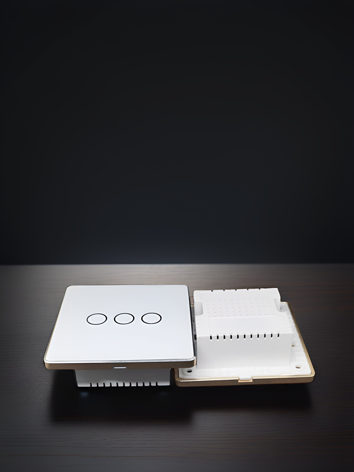 High grade aluminum frame 86 wall smart home switch enclosure with tempered glass panel-Zhaotesi