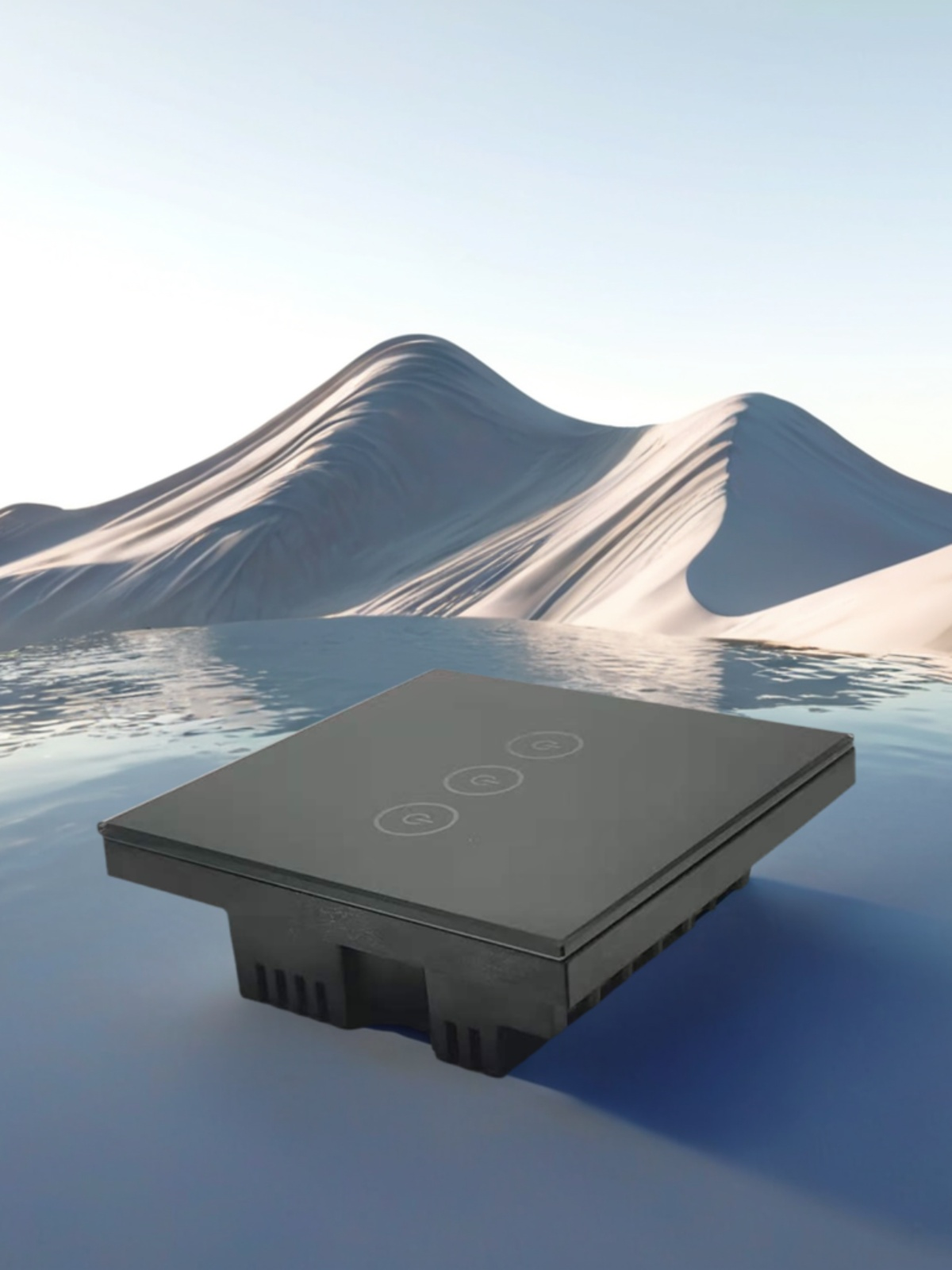 86 wall smart home switch enclosure with tempered glass panel-Zhaotesi