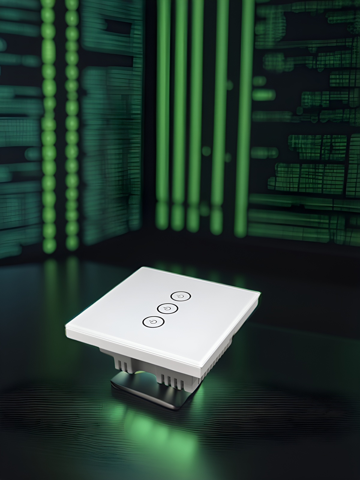 86 wall smart home switch enclosure with tempered glass panel-Zhaotesi