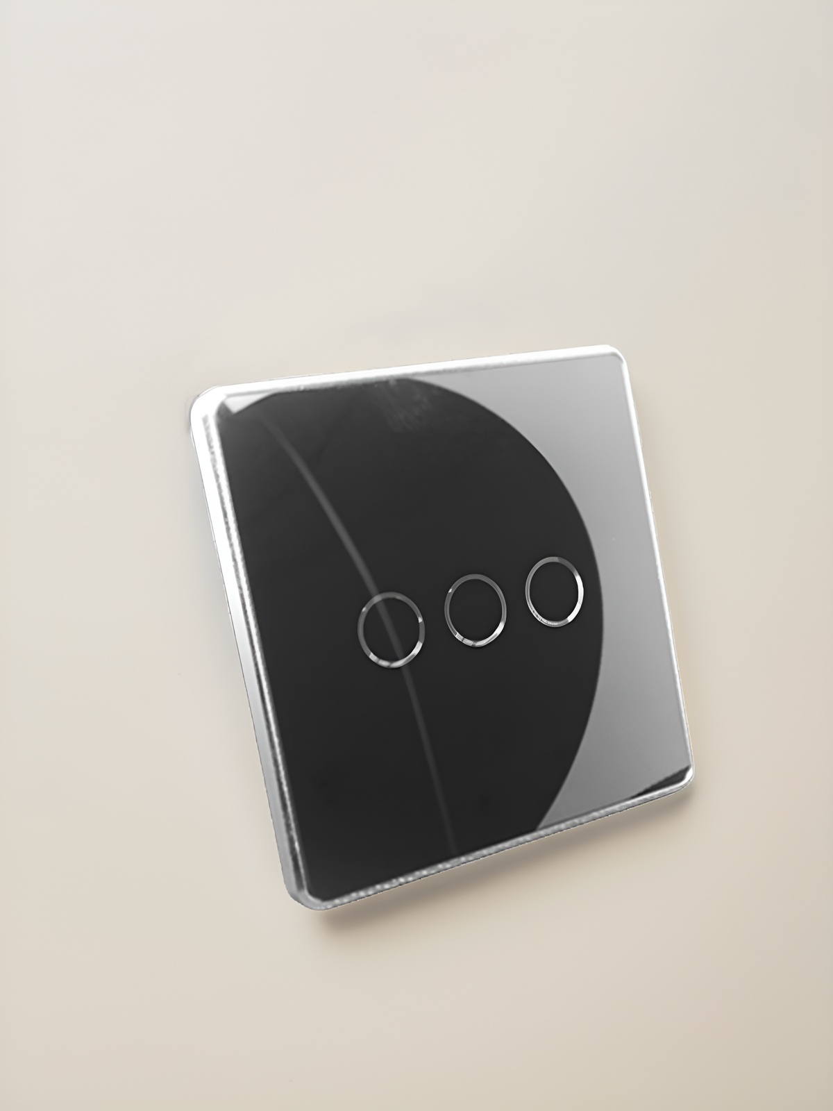 High grade aluminum frame 86 wall smart home switch enclosure with tempered glass panel-Zhaotesi