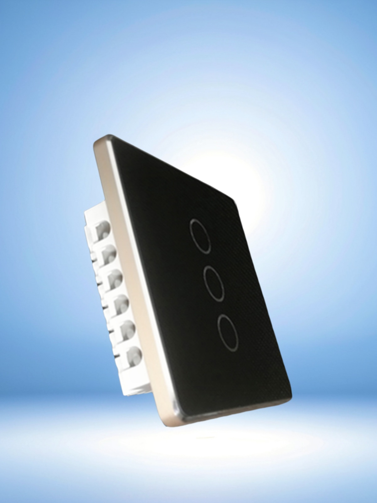 High grade aluminum frame 86 wall smart home switch enclosure with tempered glass panel-Zhaotesi