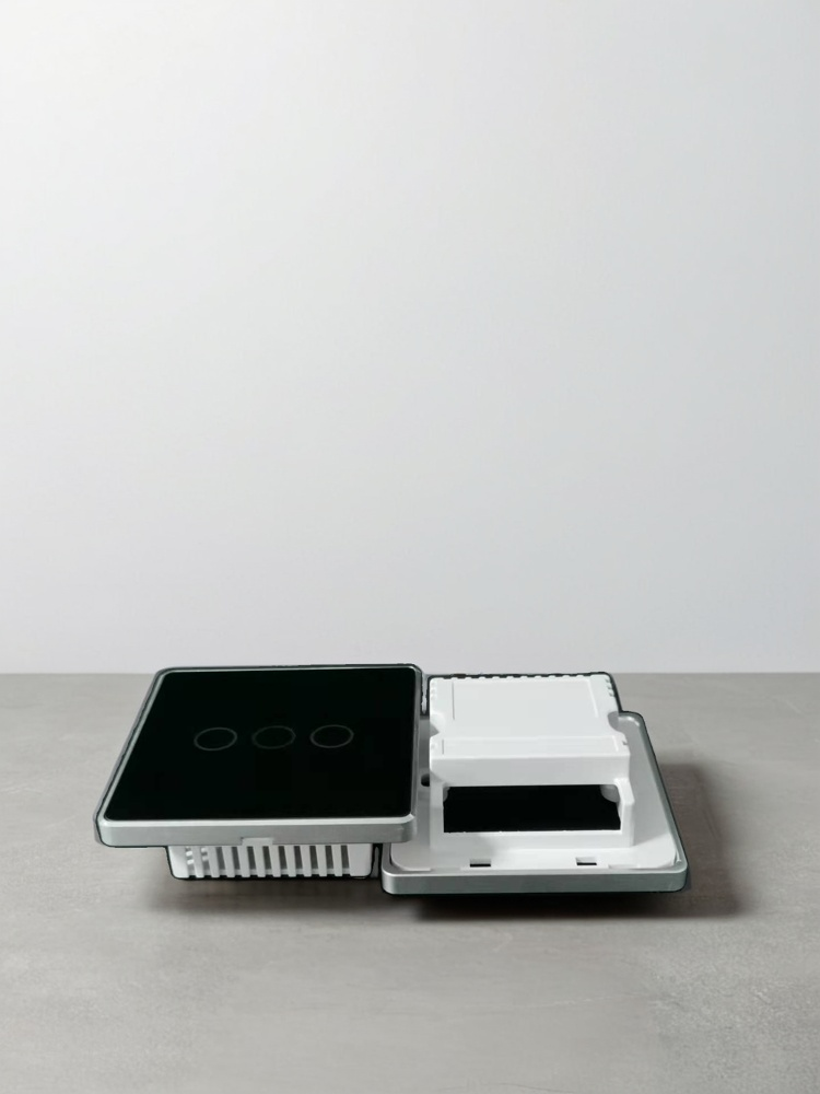 UK High Grade Aluminum Frame 86 Wall Smart Home Switch Enclosure With-Zhaotesi