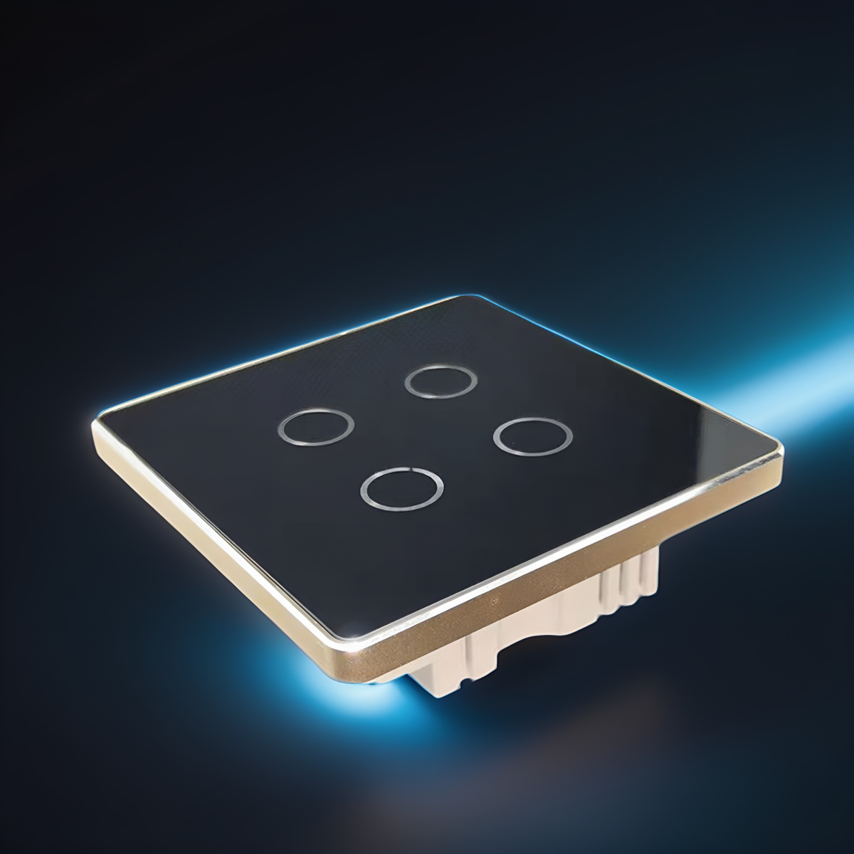 UK High Grade Aluminum Frame 86 Wall Smart Home Switch Enclosure With-Zhaotesi