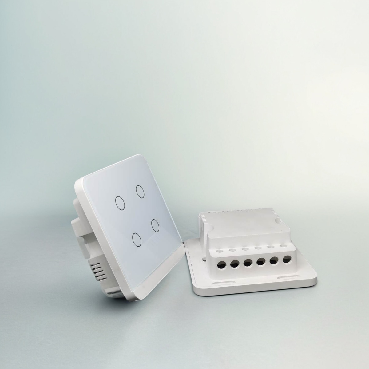 86 wall wifi smart home switch enclosure with tempered glass panel-Zhaotesi