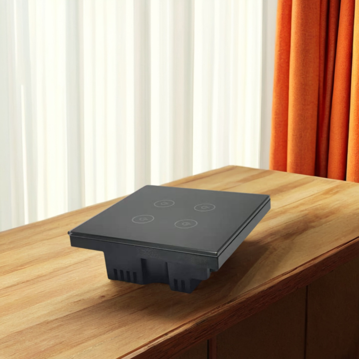 86 wall smart home switch enclosure with tempered glass panel-Zhaotesi