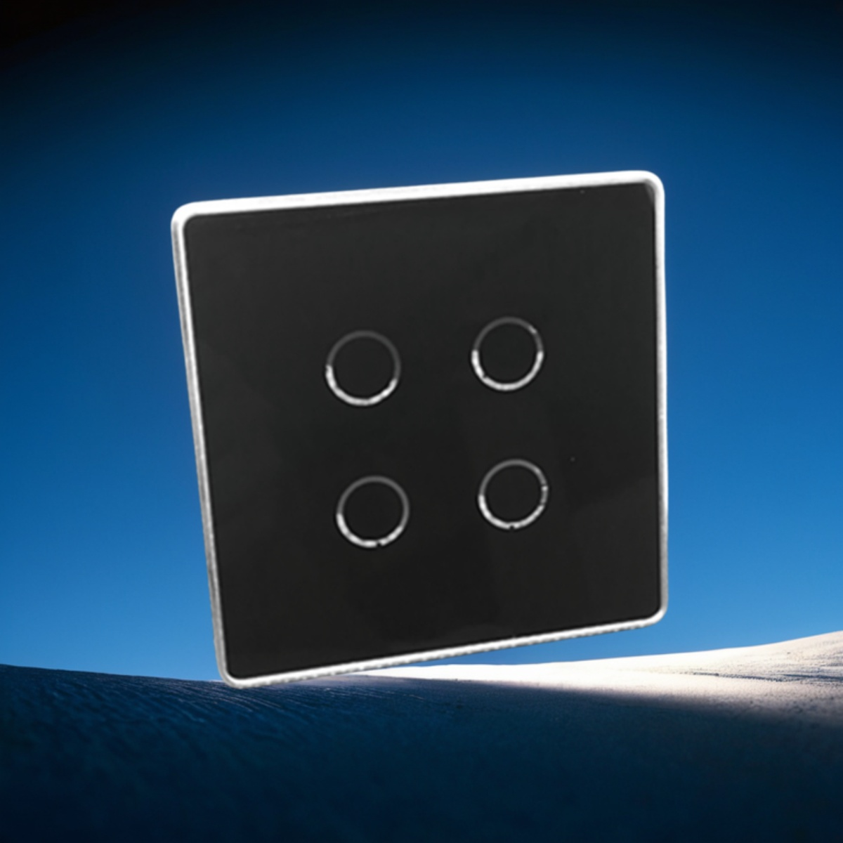 High grade aluminum frame 86 wall smart home switch enclosure with tempered glass panel