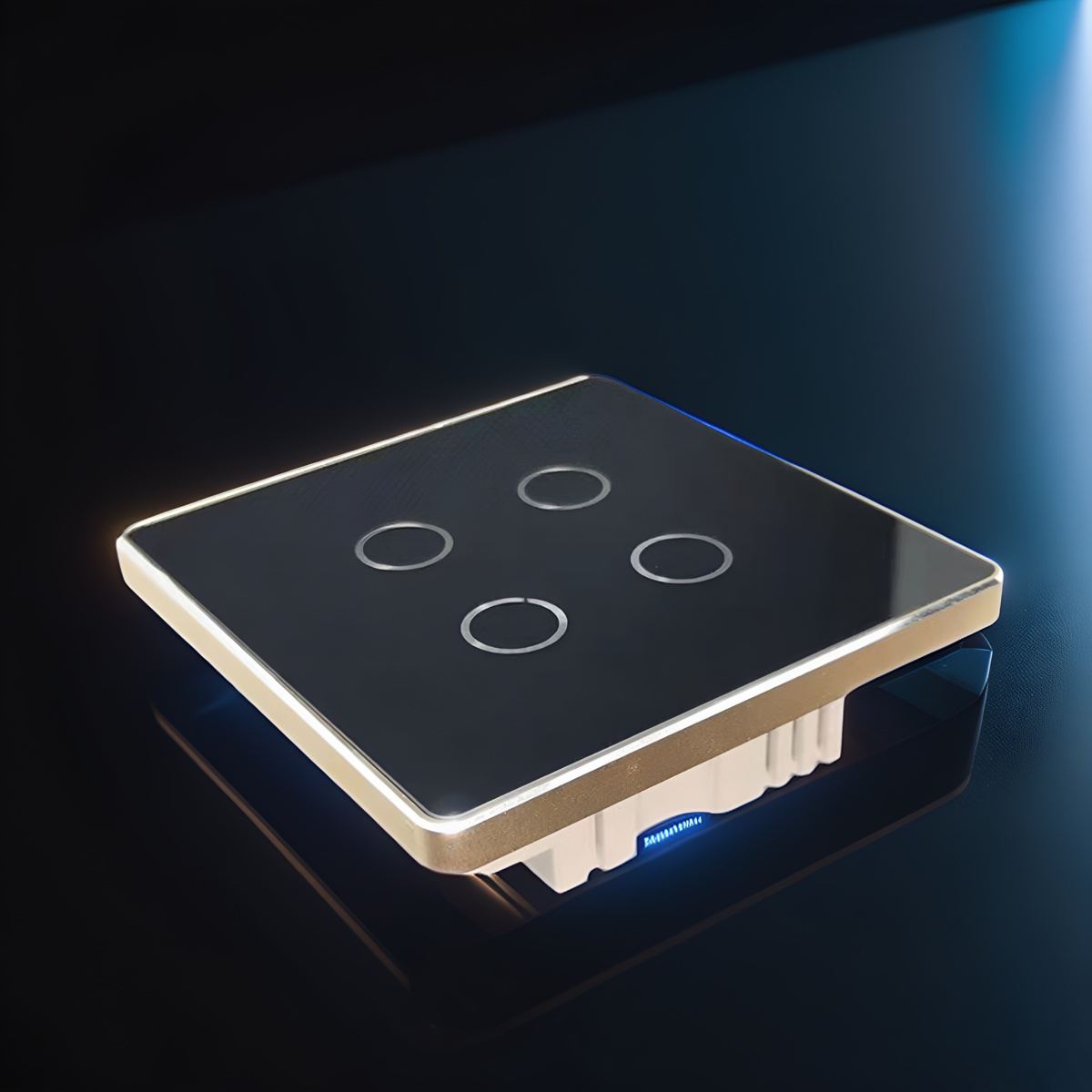 UK High Grade Aluminum Frame 86 Wall Smart Home Switch Enclosure With-Zhaotesi