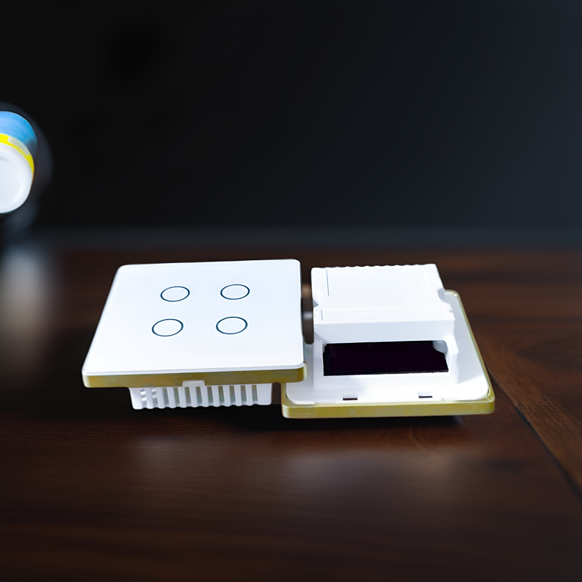 UK High Grade Aluminum Frame 86 Wall Smart Home Switch Enclosure With-Zhaotesi