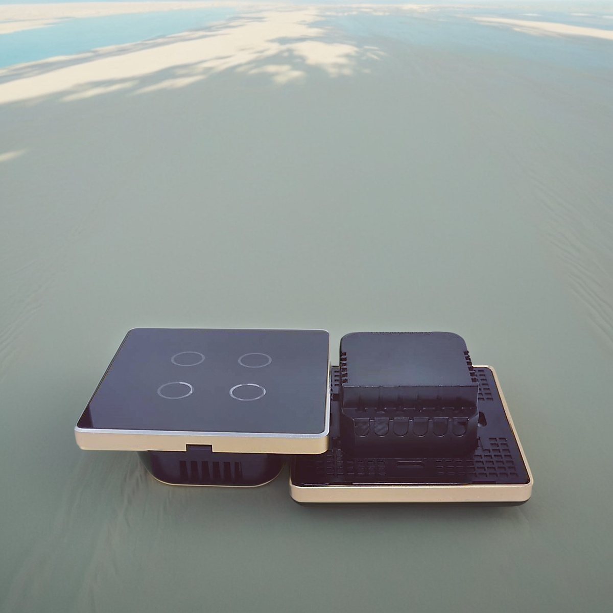 Touch switch General High grade 86 wall smart home switch enclosure with tempered glass panel, Factory Sales-Zhaotesi