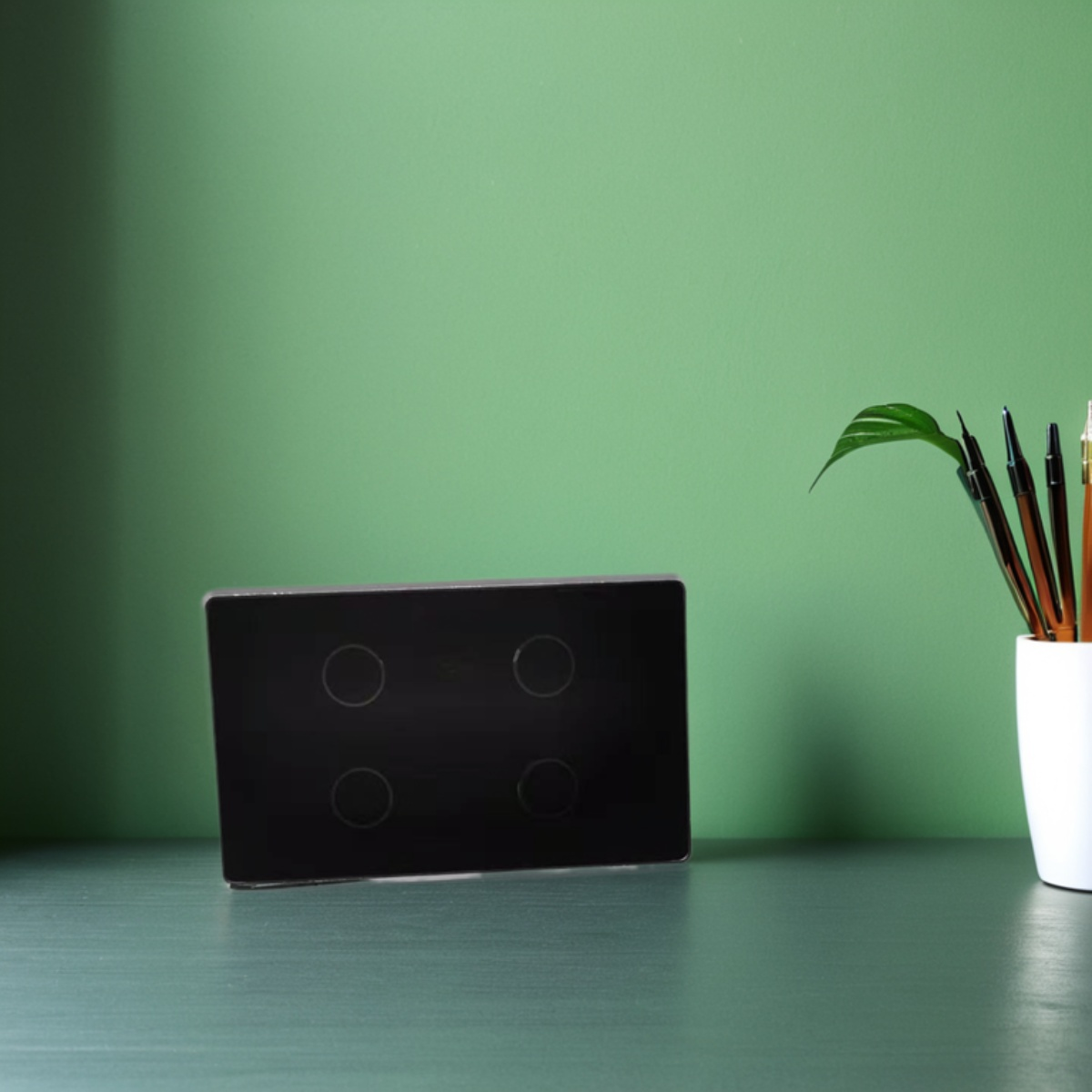 US Standard 120 Smart Home Switch Cover - Exquisite Design,silver white-Zhaotesi