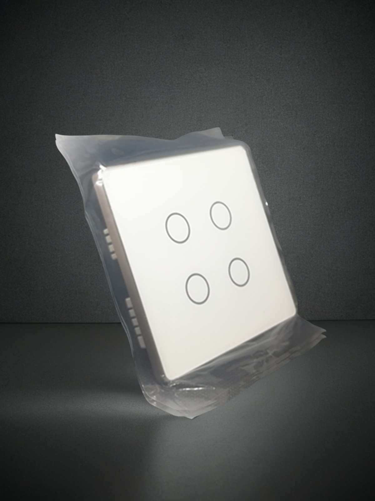 High grade aluminum frame 86 wall smart home switch enclosure with tempered glass panel-Zhaotesi
