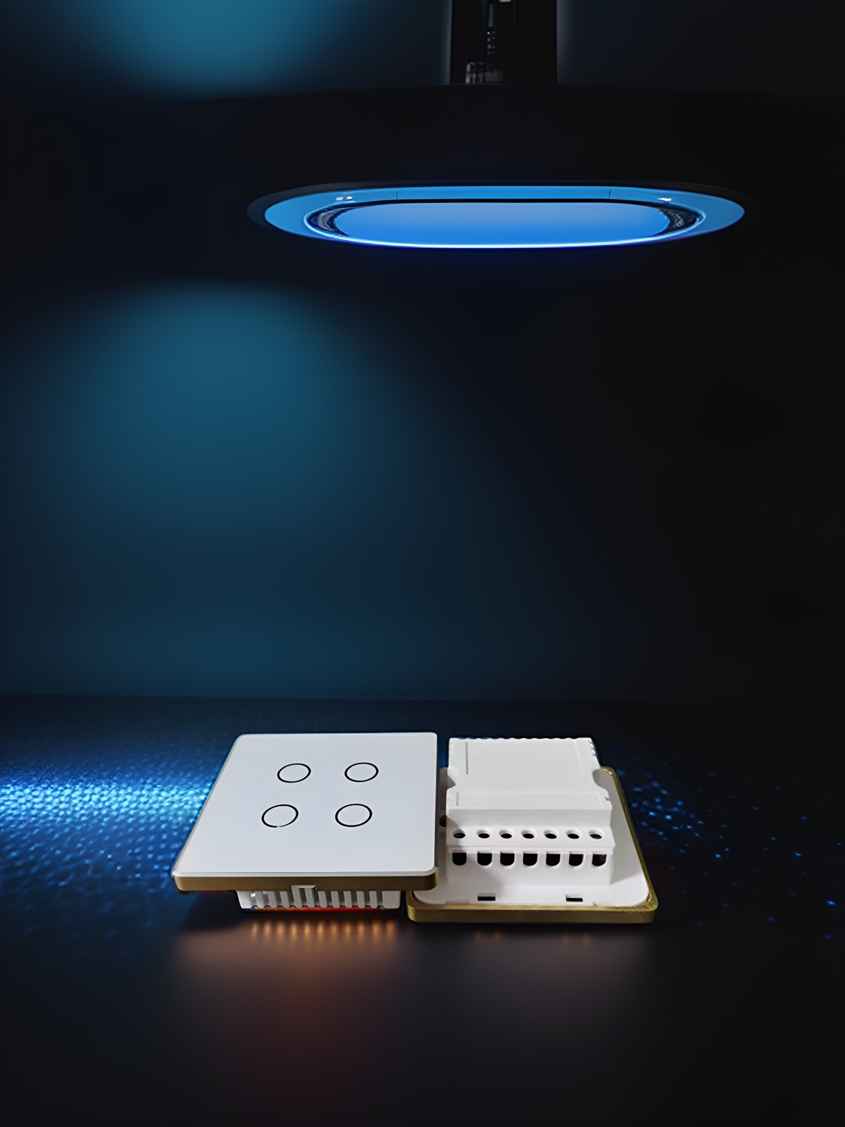 High grade 86 wall smart home switch enclosure with tempered glass panel-Zhaotesi