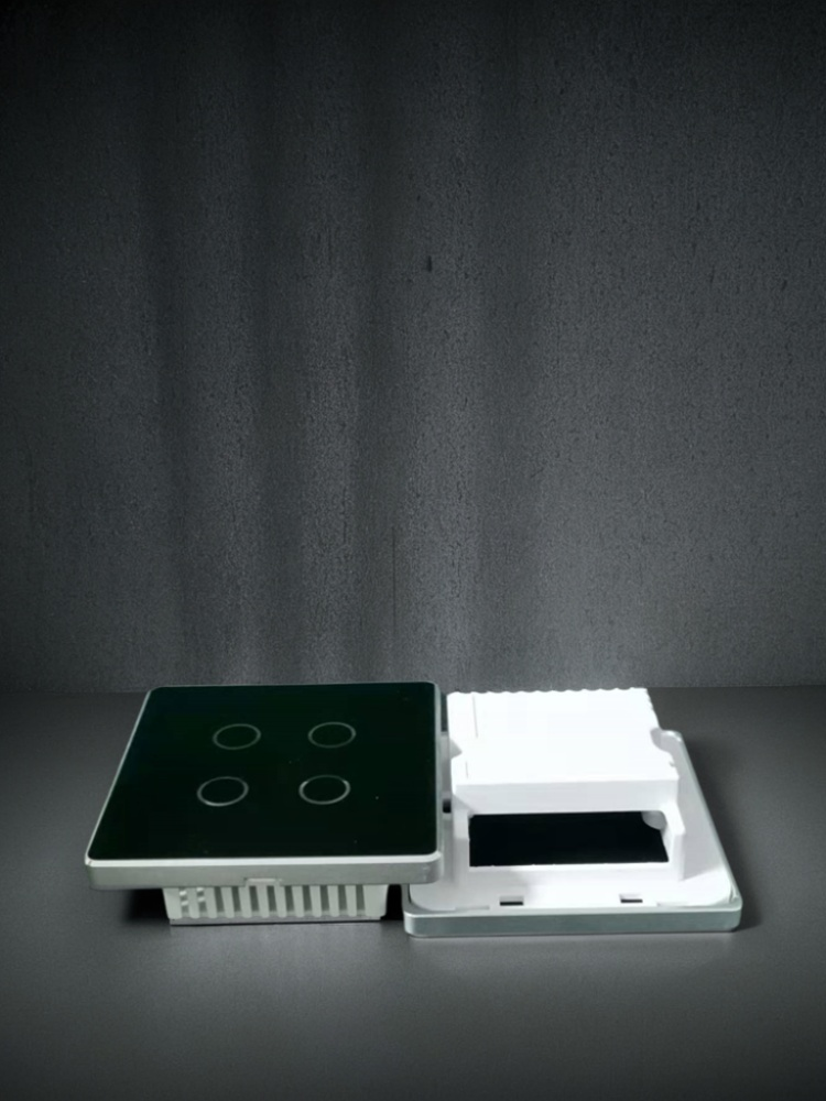 UK High Grade Aluminum Frame 86 Wall Smart Home Switch Enclosure With