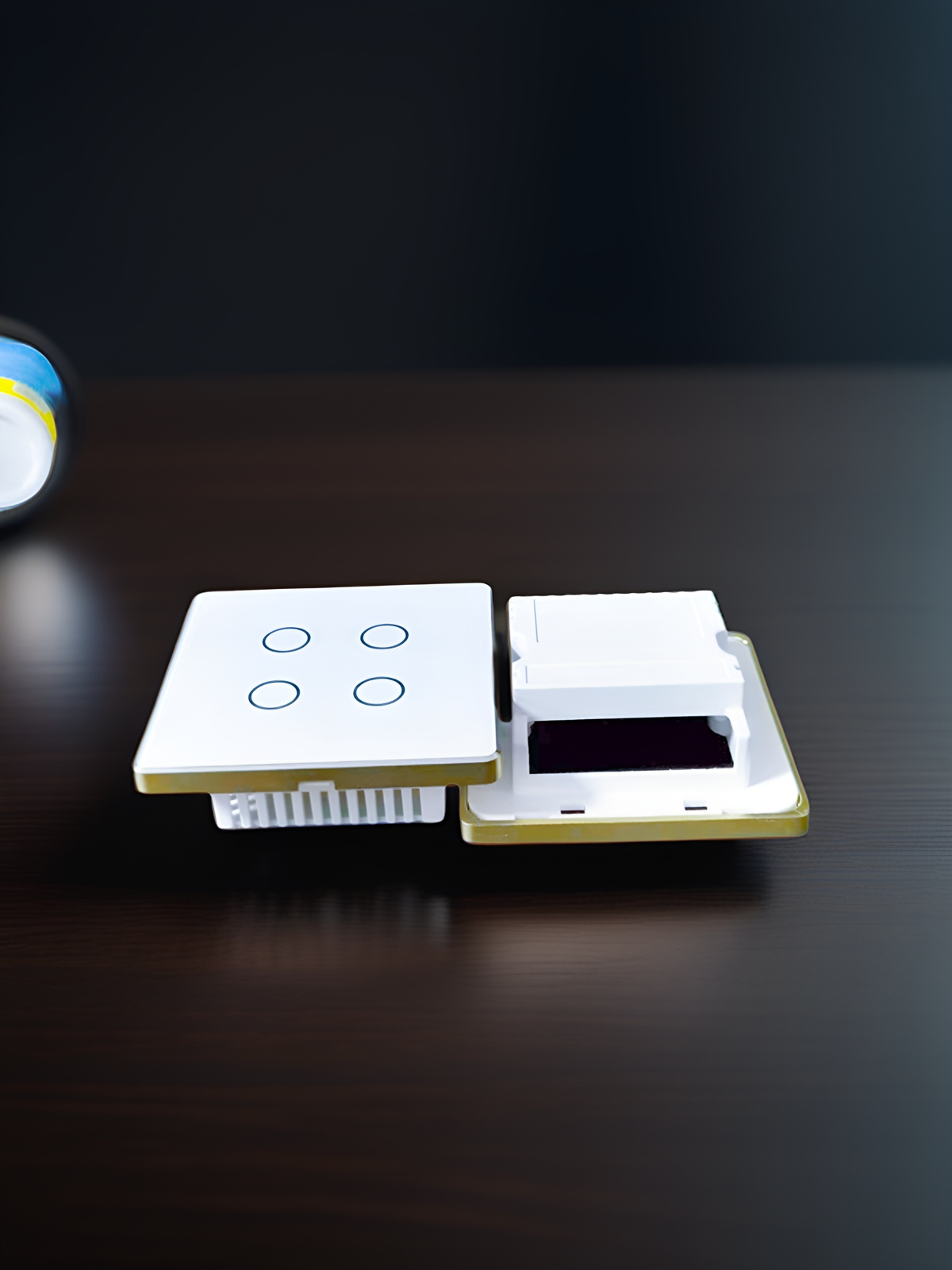 UK High Grade Aluminum Frame 86 Wall Smart Home Switch Enclosure With-Zhaotesi