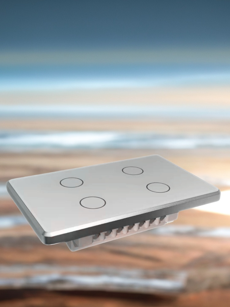 US Standard 120 Smart Home Switch Cover - Exquisite Design,silver white-Zhaotesi