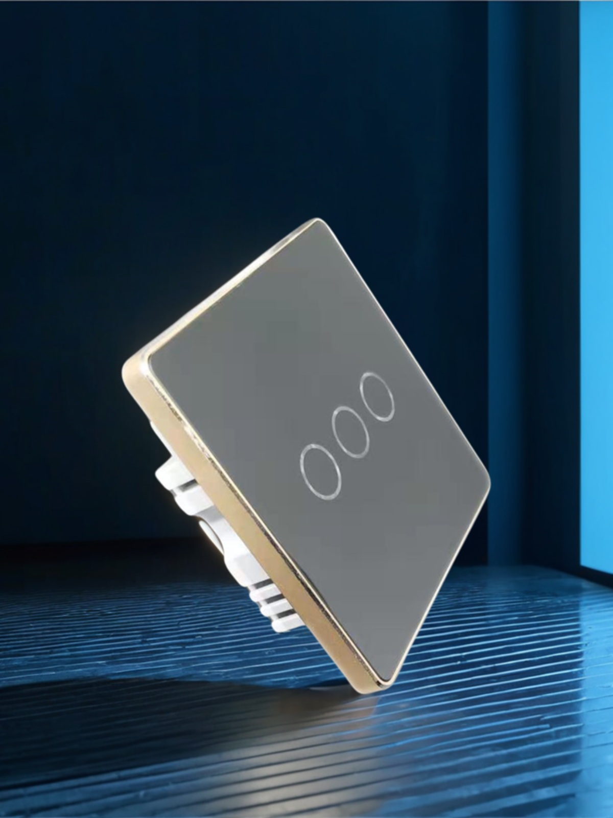 High grade 86 wall smart home switch enclosure with tempered glass panel