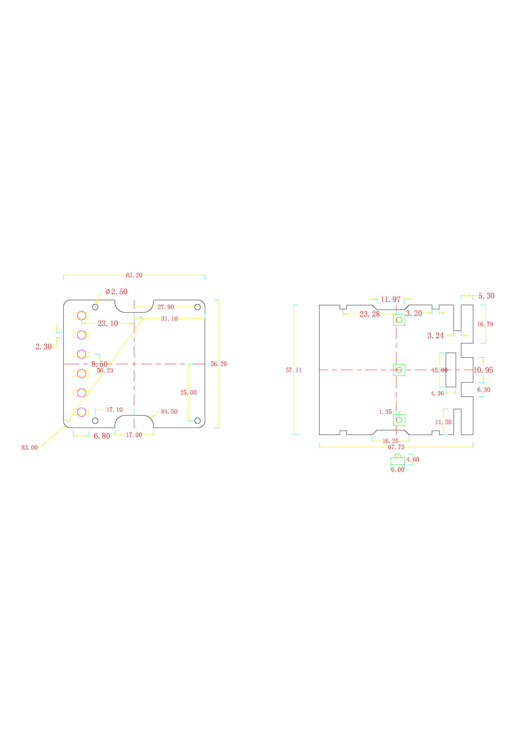 86 intelligent switch housing mechanical and physical buttons automatically rebound-Zhaotesi